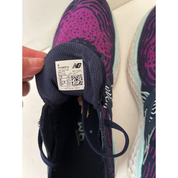New Balance Fresh Foam W1080P10 Women 10 Blue Purple Athletic Sport Running main image 8